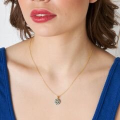 nazar boncuğu inci kolyesi