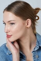 renkli taşlı damla küpeler