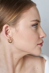 kancalı beyaz halka küpeler