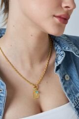 halat zincir harf kolye