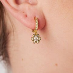 taşlı çiçek küpeler 1