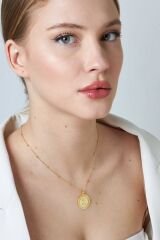 top zincir madalyon harf kolye