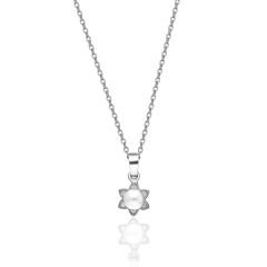 incili çiçek kolye