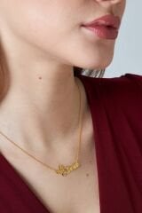 kelebek isim kolyesi