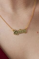 isimli yansıma kolyesi