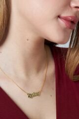 isimli yansıma kolyesi