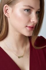 isimli yansıma kolyesi