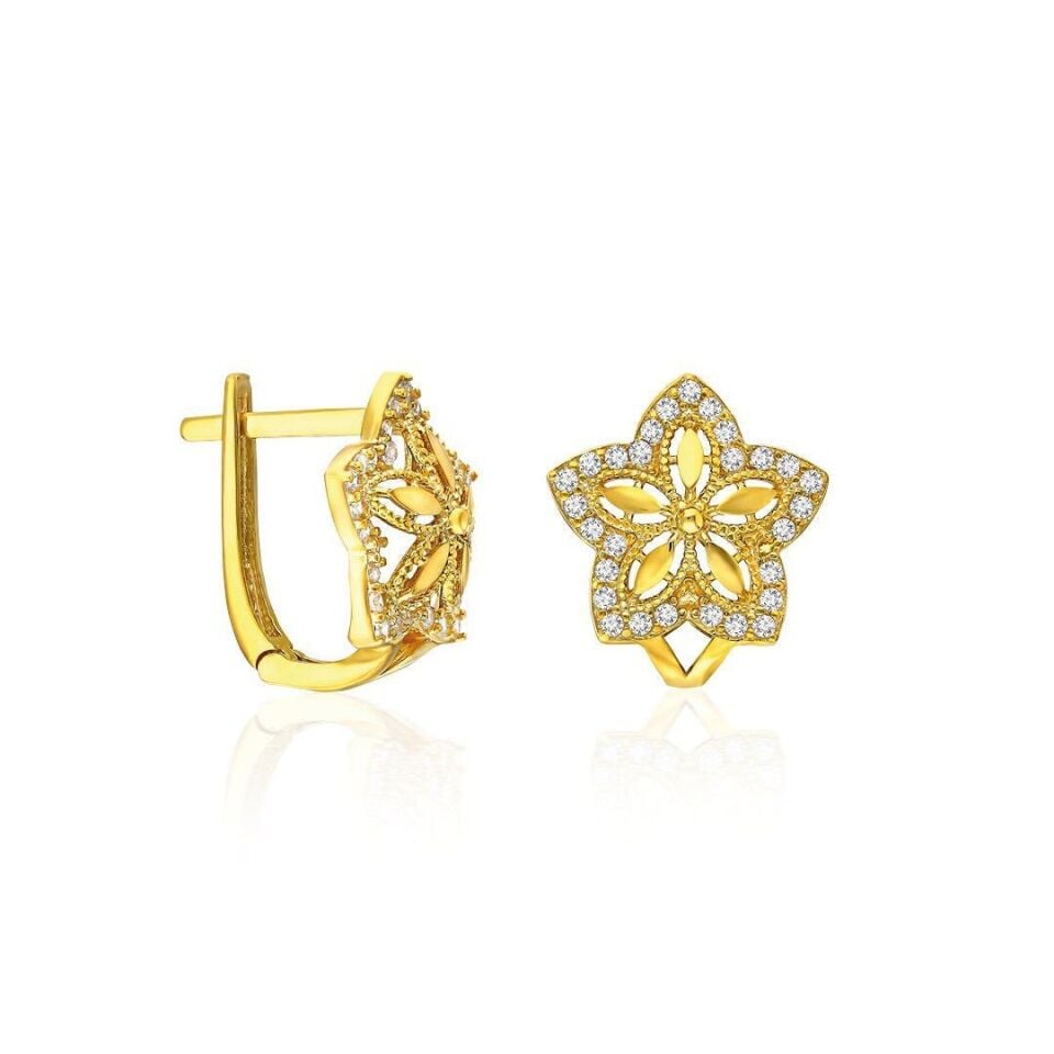 yaşam çiçeği küpeleri