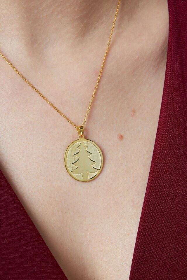 Noel ağacı kolyesi