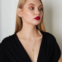 püsküllü zincir kolye