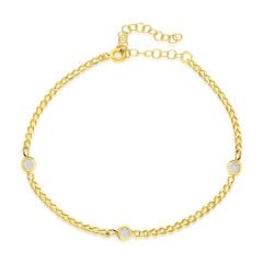 küçük taşlı zincir bilezik