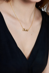 isimli el yazısı kolye