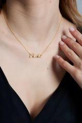 isimli el yazısı kolye