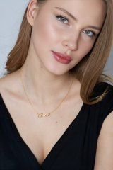 isimli el yazısı kolye