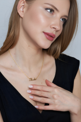 isimli el yazısı kolye