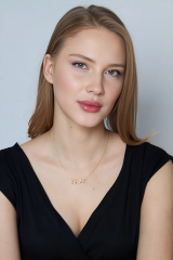 isimli el yazısı kolye