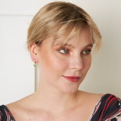 mavi gözlü küpeler