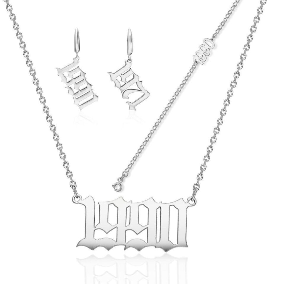 Tarih Yazılı Takı Seti