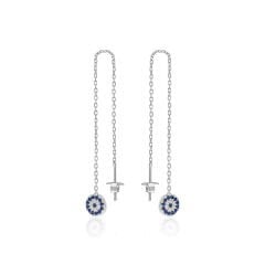 sallanan nazar boncuğu inci küpeler