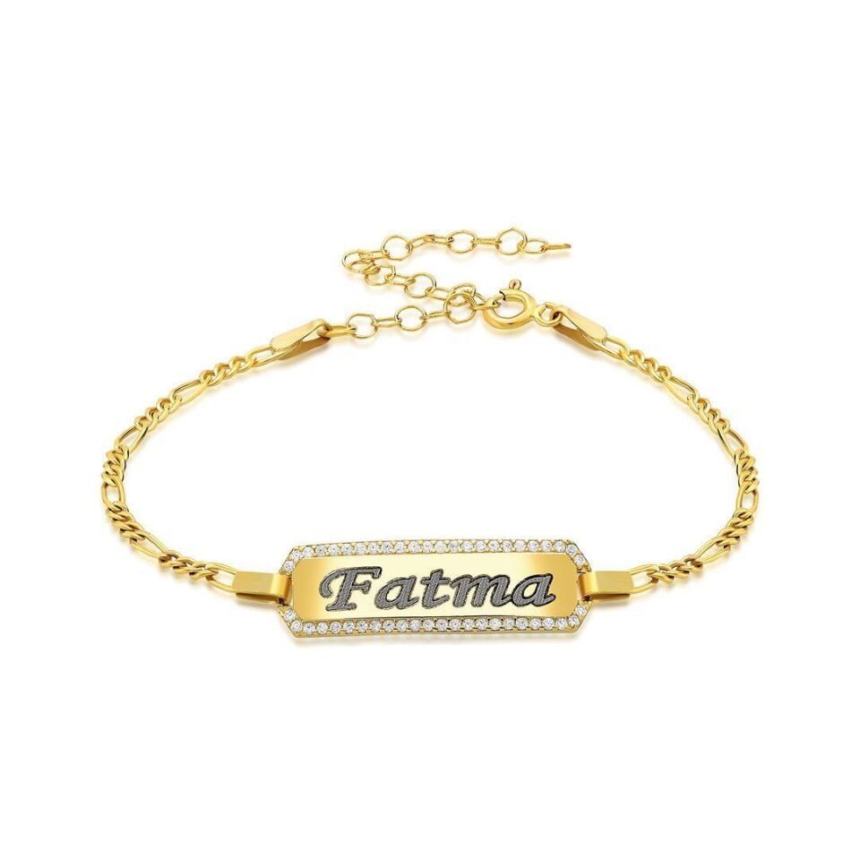 zirkon taşlı bebek köpek etiketi