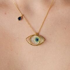 aşk göz damlası kolyesi