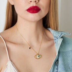 aşk göz damlası kolyesi