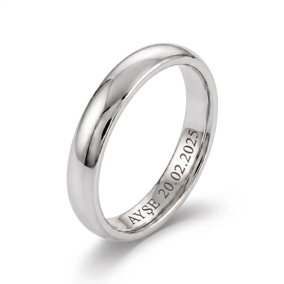 925 Ayar Gümüş Alyans Asker Jewelry Özel