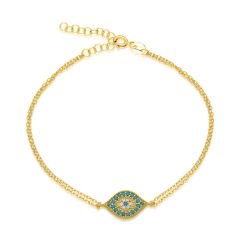 renkli taşlı göz bileziği