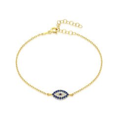 zirkon taşlı göz bileziği - uzun