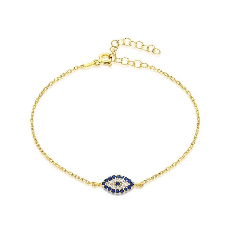 zirkon taşlı göz bileziği - uzun