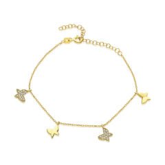 kelebek figürlü bilezik