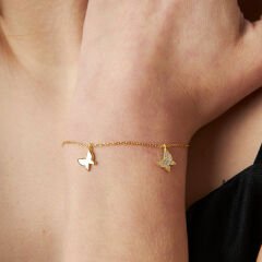 kelebek figürlü bilezik