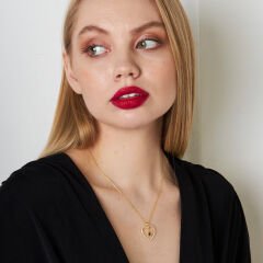 siyah taşlı kolye ucu