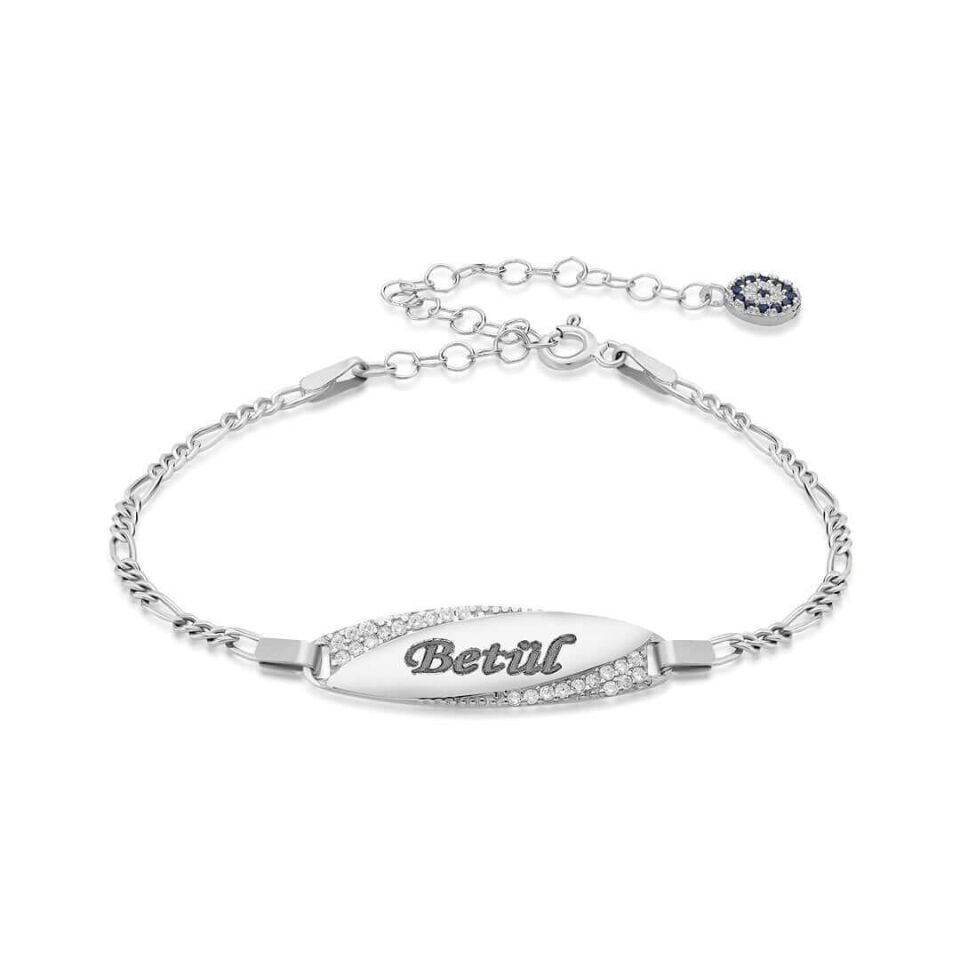 Oval Taş İsim Bebek Etiketi 1