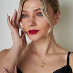 çeyrek püsküllü kolye ucu