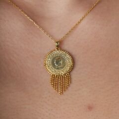 çeyrek püsküllü kolye ucu