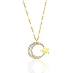 zirkon taşlı yıldız kolye