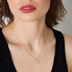 zirkon taşlı yıldız kolye