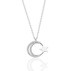 zirkon taşlı yıldız kolye