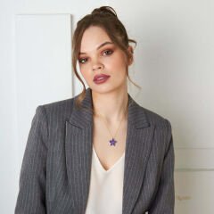 pusula gülü kolyesi