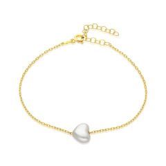 beyaz kalp bileziği