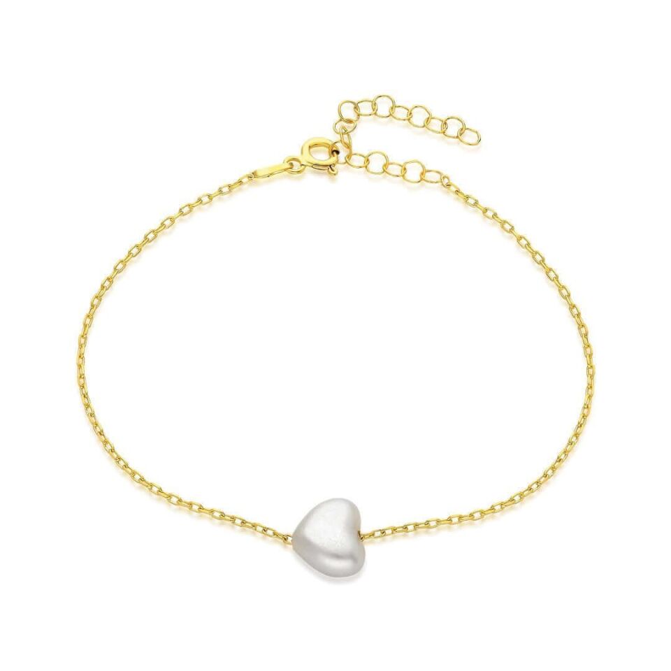 beyaz kalp bileziği