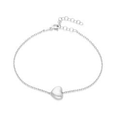 beyaz kalp bileziği