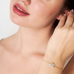 beyaz yıldız bileziği