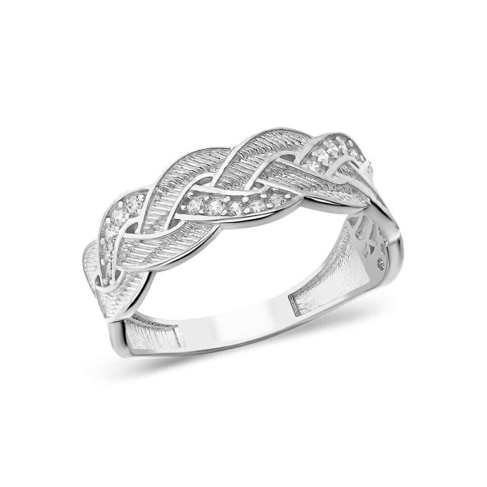 Taşlı Söğüt Yüzük 1 - 925 Ayar Gümüş