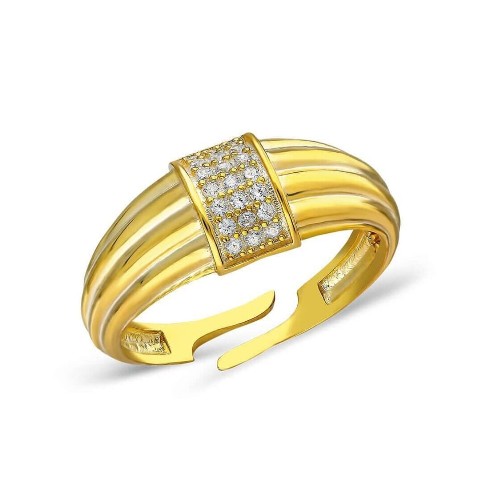 Taşlı Söğüt Yüzük - 925 Ayar Gümüş