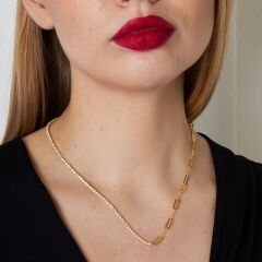 su yolu dikdörtgen zincir kolye