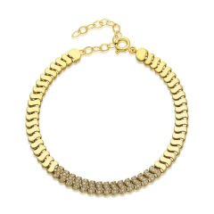 taşlı su dalgası bileziği