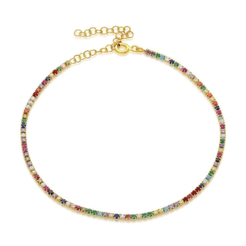 renkli taşlarla su yolu bileziği