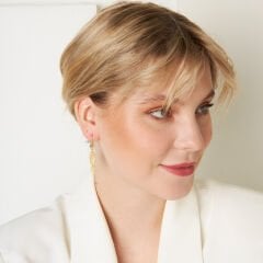 çeyrek püskül küpeler